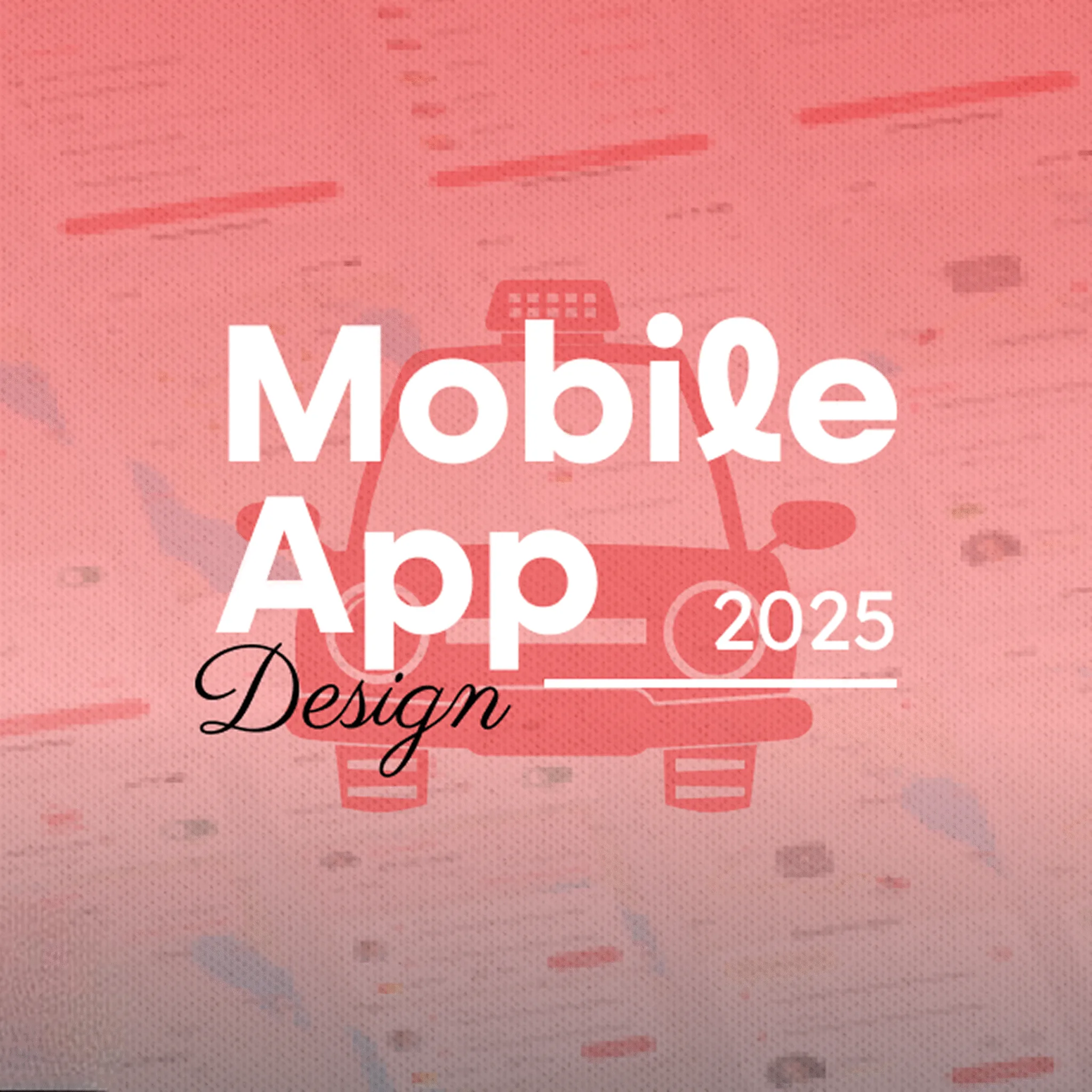 تصميم واجهة تطبيق كوكب CoCab – تصميم تطبيقات جوال 2025 بلون أحمر وأيقونة سيارة تاكسي